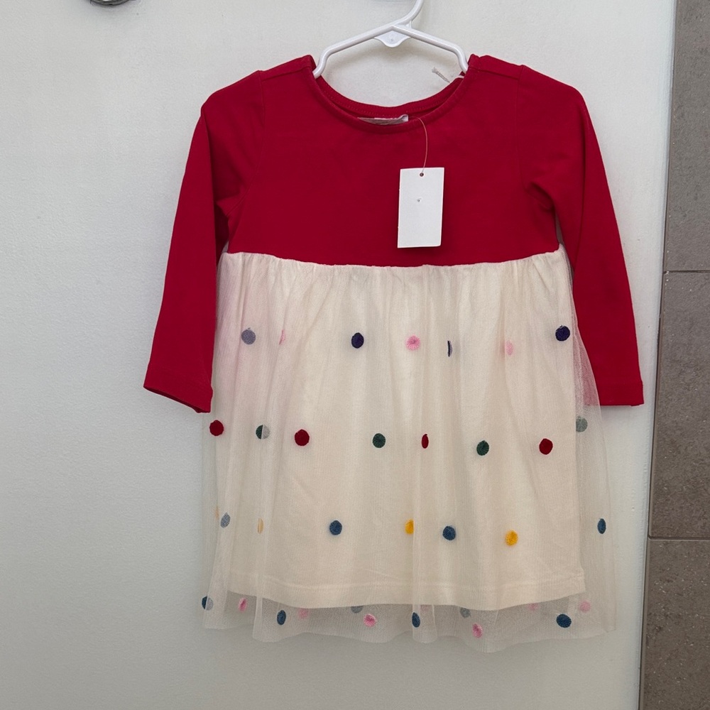 Hanna Andersson Red and White Kids Casual Dress